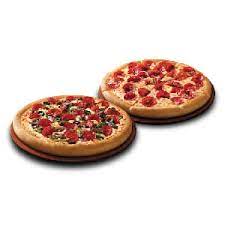 Any 2 medium size pizzas