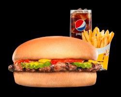Medium combo hamburger