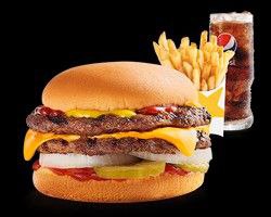 Double cheeseburger combo - large