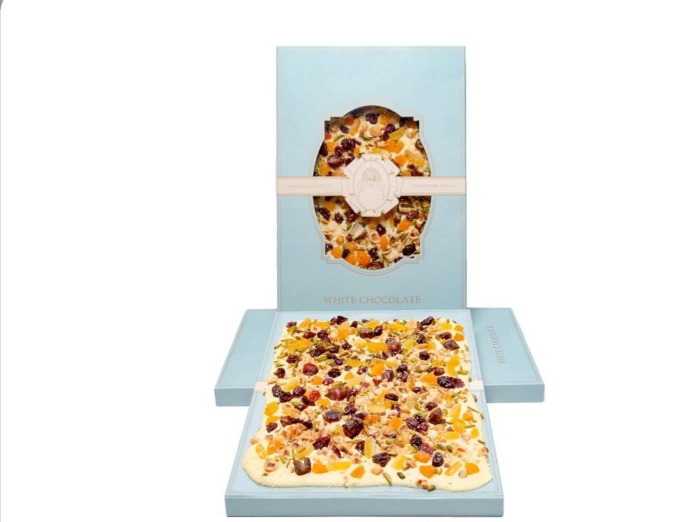 Dried Fruits and White Chocolate Slab