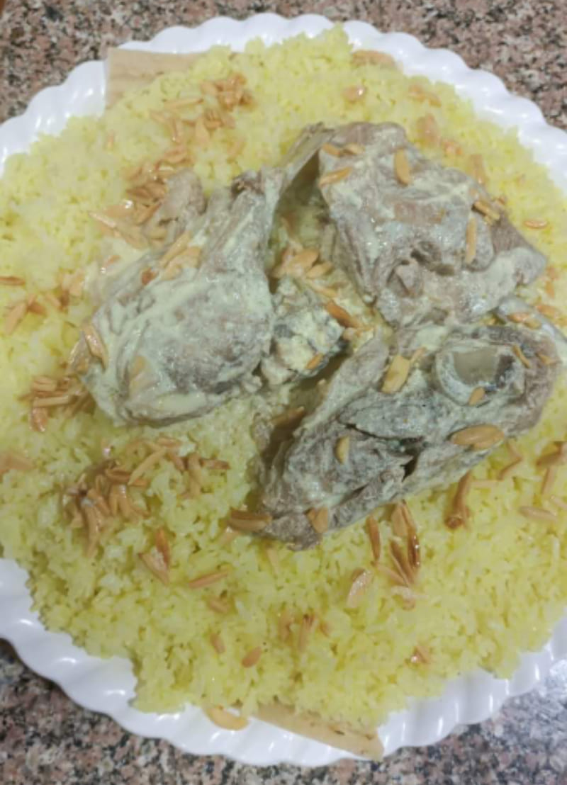 منسف 2 كيلو لحم مع راس