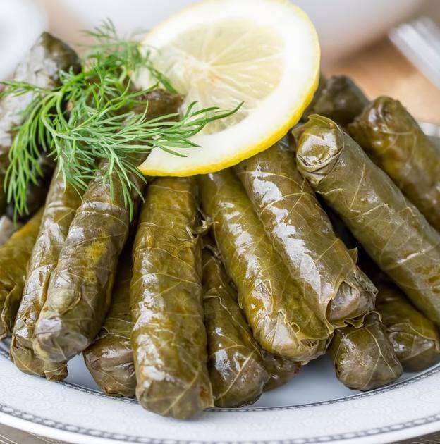 Grape leaves with minced meat