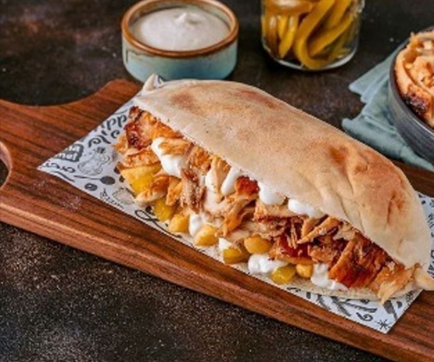 Fattah chicken shawarma