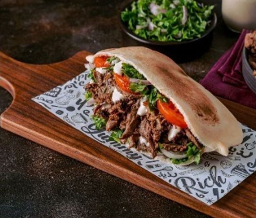  مفطح شاورما لحم بقري