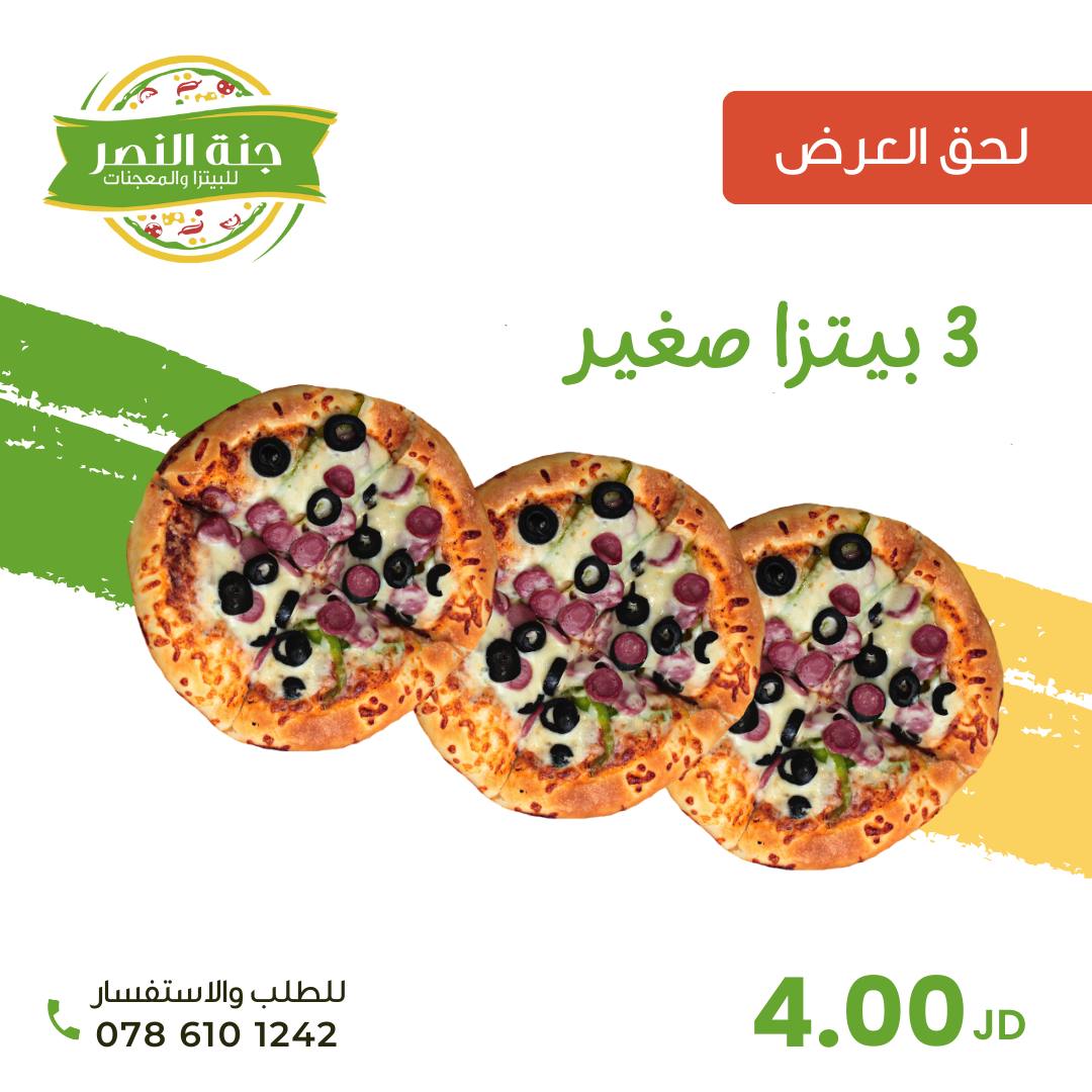 3 بيتزا صغير 