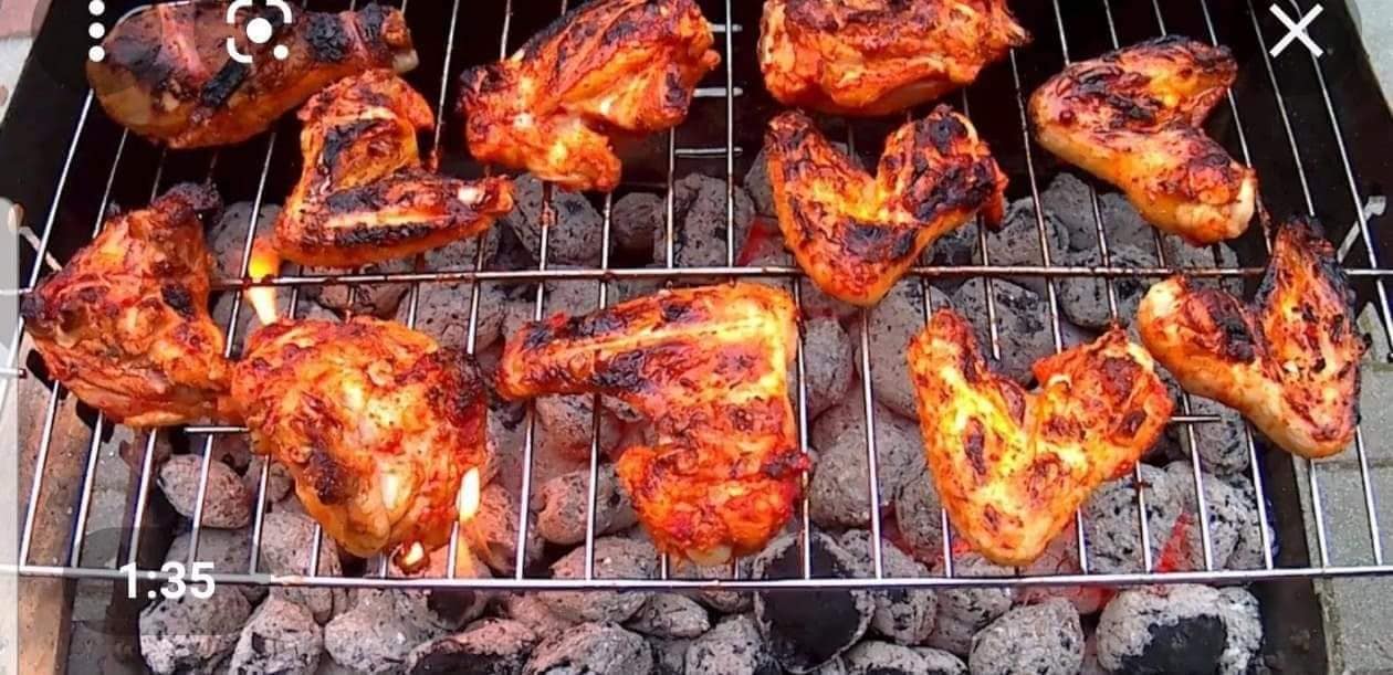 Turkish chicken on charcoal