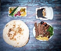 Meat Tikka With Meat Kebab