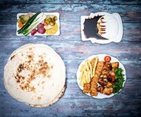Chicken kebab with tawook meal